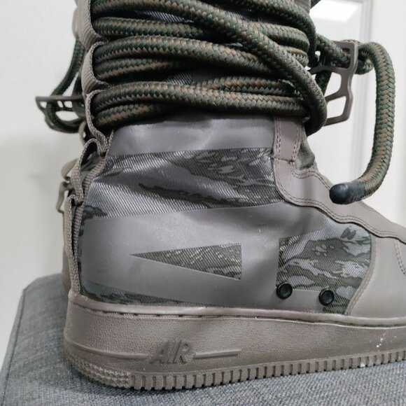 NIKE SF Air Force1 Hi Ridge Rock Tactical Outdoor Streetwear Sneakers Size 10.5 - Picture 4 of 9